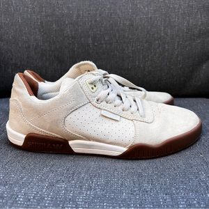 Supra Ellington Pro Model Skate shoe Mens 8 skateboarding Suede Gum Sole White